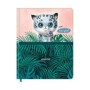 Дневник 1-11 кл. 48л. (твердый) BG "Panthera uncia", иск. кожа, печать, карман на молнии, ляссе