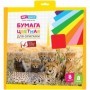 Цветная бумага для оригами и аппликации 300*300мм, ArtSpace, 8л., 8цв., в папке с европодвесом