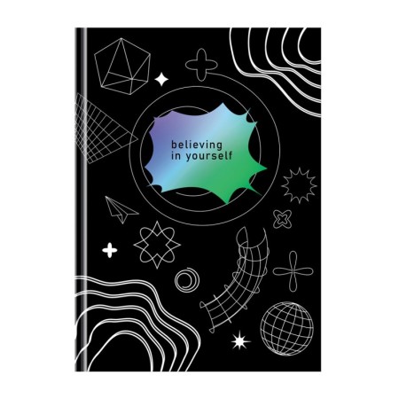 Записная книжка А5 80л. BG "Поверь в себя", soft-touch ламинация, блок в точку, 100 гр/м2