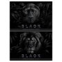 Альбом для рисования 32л., А4, на скрепке BG "Just black", soft-touch ламинация, выб. лак