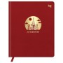 Дневник 1-11 кл. 48л. (твердый) BG "Россия. Красный", иск. кожа, тиснение фольгой, ляссе