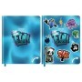 Дневник 1-11 кл. 48л. (твердый) BG "Fun", иск.кожа, печать, наклейки, ляссе