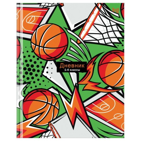 Дневник 1-4 кл. 48л. (твердый) BG "Sports sketch", глянцевая ламинация