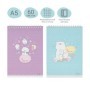 Блокнот А5 60л. на гребне MESHU "Sweet bear", пластиковая обложка