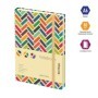 Записная книжка А6 80л., кожзам, Berlingo "Geometry", с рисунком