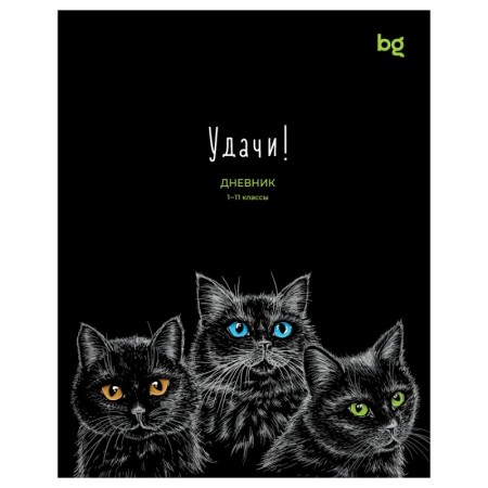 Дневник 1-11 кл. 40л. на скобе BG "Удачи!"