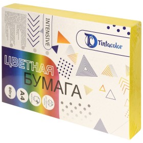 Бумага цветная для печати Tintacolor А4 80 г/м2 500 л желтый