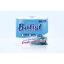Туалетная бумага BELUX BATIST, 3-х слойная, рулон 20 м, 4 шт., целлюлоза, белая с тиснением, аромат "Морской бриз"