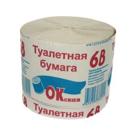 Бумага туалетная 1-слойная СТ-ПРОД ОКСКАЯ, 1 шт/упак серая втор. сырье