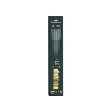 Грифели Faber-Castell 'TK 9071' для цанговых карандашей, 10шт., 2,0мм, 2H