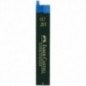 Грифели Faber-Castell 'Super-Polymer' для механических карандашей, 12шт., 0,7мм, 2H
