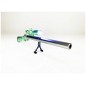 Подарочная шариковая ручка "Снайперская винтовка" ружье с фонариком, зеленая