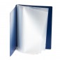 Папка с прозрачными вкладышами KANZFILE 10 листов, CLEAR BOOK, "горизонт. полоса" 10 мм корешок, А4, синяя