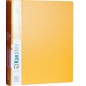 Папка с прозрачными вкладышами KANZFILE 10 листов, CLEAR BOOK, "горизонт. полоса" 10 мм корешок, А4, желтая