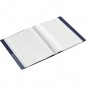 Папка с прозрачными вкладышами KANZFILE 30 листов, CLEAR BOOK, "ПЕСОК" 20 мм корешок, А4, синяя
