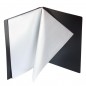 Папка с прозрачными вкладышами KANZFILE 60 листов, CLEAR BOOK, "ПЕСОК" 35 мм корешок, А4, черная