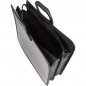 Папка-портфель пластиковая/нейлоновая  А4 черная, 390x315x120мм, 3 отделения