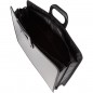 Папка-портфель пластиковая/нейлоновая  А3, черная, фактура песок, 470x380x120мм, 3 отделения