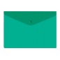 Папка конверт с кнопкой непрозрачная серия «Стандарт», 0,18мм, зеленый цвет