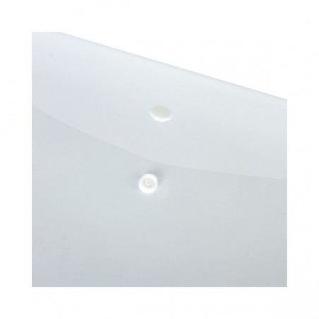Папка-конверт с кнопкой горизонтальная А4, серия «Стандарт», 0,18мм, прозрачная