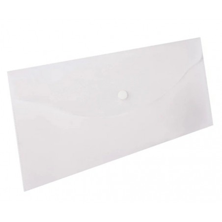 Папка-конверт с кнопкой А6, д/билетов и документов, матовая, 0,18мм, 250 Х 135 мм