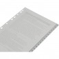 Разделитель листов пластиковый Bantex А4, 20 листов, цифровой, цвет серый