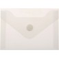 Папка конверт А-7 с кнопкой , Серия «Стандарт» 0,18 мм, белая матовая, 74  Х 105мм