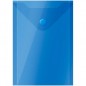 Папка конверт А6 с кнопкой вертикальная, Серия «Стандарт» 0,18 мм, синяя, 105  Х 148 мм