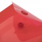 Папка конверт А6 с кнопкой вертикальная, Серия «Стандарт» 0,18 мм, красная, 105  Х 148 мм