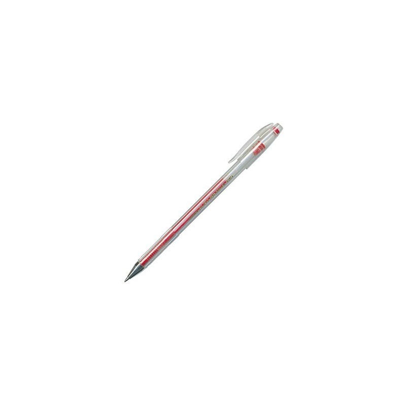 Ручка гелевая, красная Crown HJR-500. Толщина 0,5. Корея