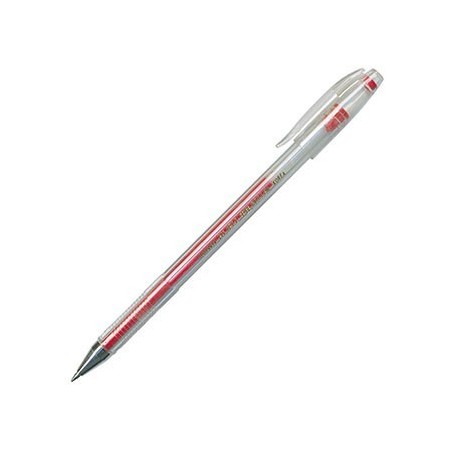Ручка гелевая, красная. Толщина 0,5. Crown HJR-500  Корея