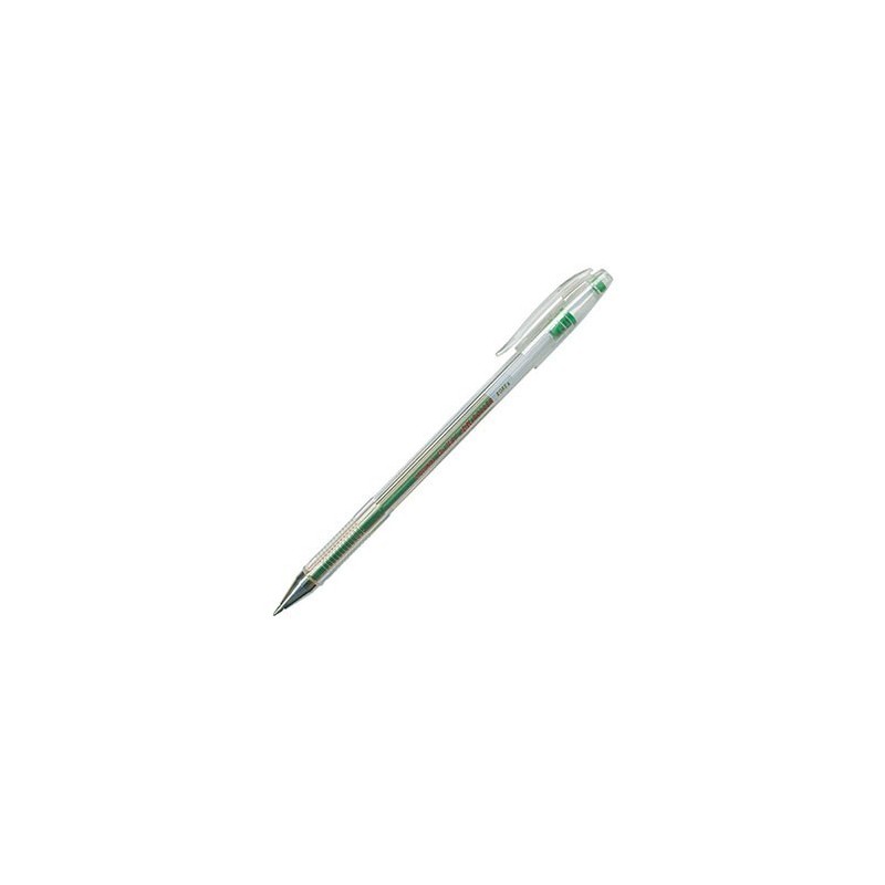 Ручка гелевая Crown HJR-500. Зеленая. Толщина 0,5. Корея