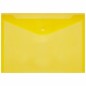 Папка конверт А5 с кнопкой малого формата, Серия «Стандарт» 0,18 мм, желтая, 240  Х 190 мм