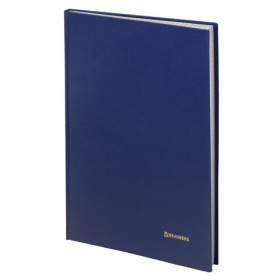 Книга учета 144 л., клетка, твердая, бумвинил, блок офсет, А4 200х290 мм, BRAUBERG, синий