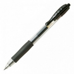 Ручка PILOT G-2, 0.5 мм, автоматическая, гелевые черные чернила, грип