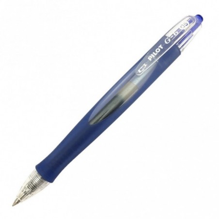 Ручка PILOT G-6, 0.5 мм, автоматическая, гелевые синие чернила, грип
