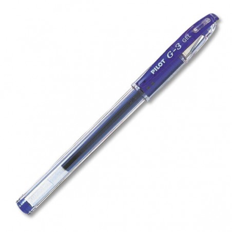 Ручка PILOT G-3, 0.38 мм, гелевые синие чернила, грип