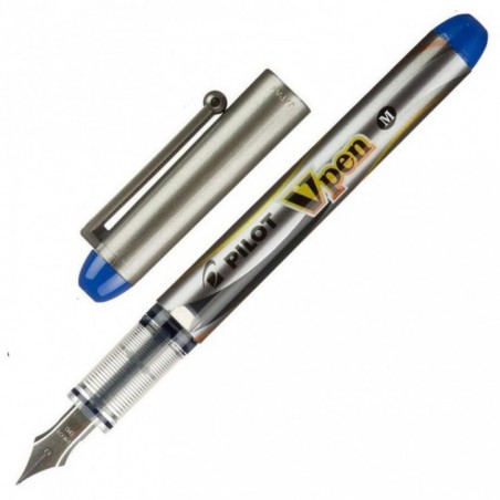 Ручка перьевая Pilot SVP-4M (L) одноразовая, чернила синие
