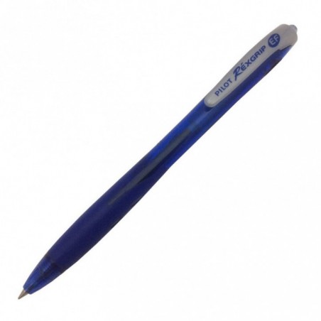 Ручка PILOT RexGrip EF (0.5 мм), шариковая автоматическая, синие чернила, грип