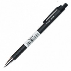 Ручка PILOT BPRK 0.7 мм шариковая автоматическая, синие чернила, черный прорезиненный корпус