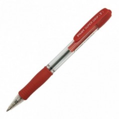Ручка PILOT Super Grip F (0.7 мм) шариковая автоматическая, красные чернила, грип