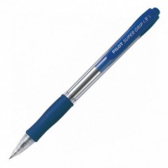 Ручка PILOT Super Grip F (0.7 мм) шариковая автоматическая, синие чернила, грип