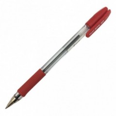 Ручка PILOT BPS-GP F (0.7 мм), шариковая, красные чернила, грип