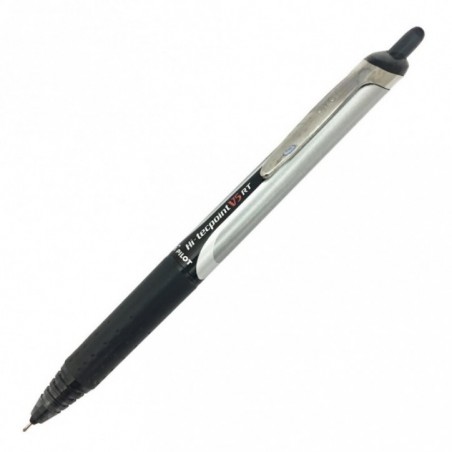 Ручка PILOT Hi Tecpoint V5, 0.5 мм, автоматический роллер, черные чернила, грип
