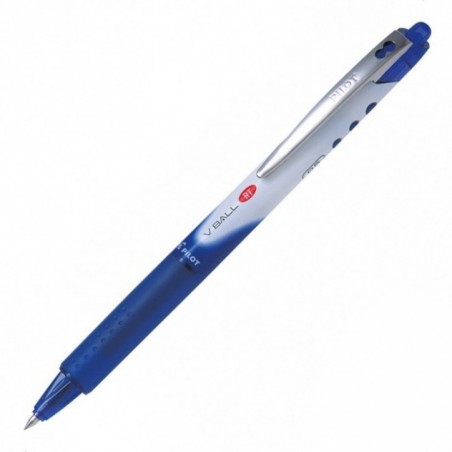 Ручка PILOT V-Ball RT 0.5мм, автоматический роллер, гибридные жидко-гелевые синие чернила, грип