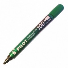 Маркер PILOT SCA-100 перманентный, зеленый, круглый наконечник 1 мм
