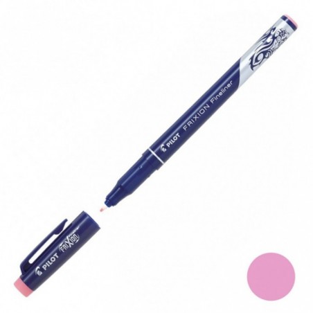 Ручка капиллярная PILOT FriXion Fineliner, наконечник 1.3, линия 0.45 мм, нежно-розовый