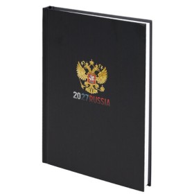 Ежедневник датированный 2027 145х215 мм, А5, STAFF, ламинированная обложка, "Символика РФ"