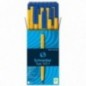 Ручка шариковая Schneider "Tops 505 F" синяя, 0,8мм, оранжевый корпус