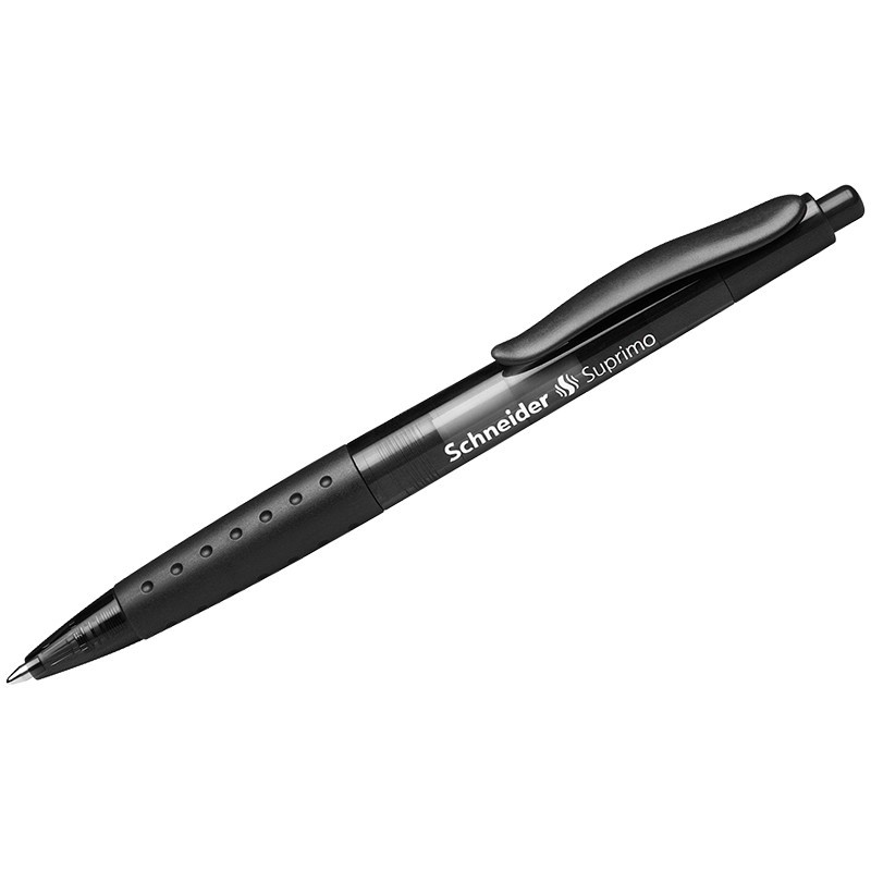 Ручка шариковая автоматическая Schneider "Suprimo" черная, 1,0мм, грип